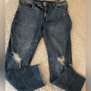 NOBO Size 15 Distressed Blue Jeans Whiskering No Boundaries Pants!